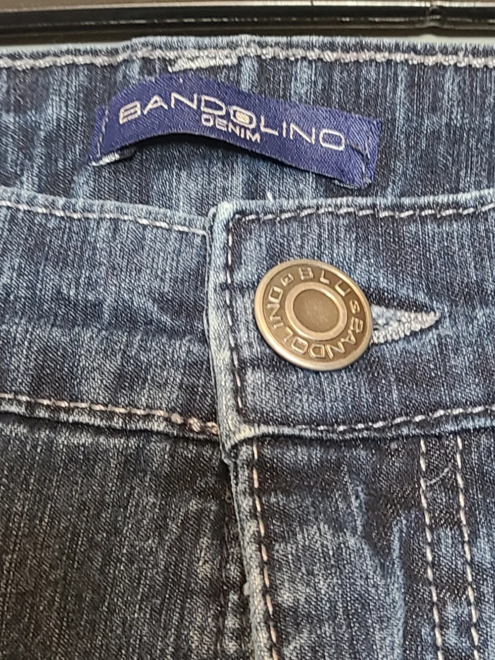 Bandolino Dark Blue Classic Womens Cropped Cuff Mandie Jeans 10